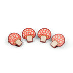 Fred & Friends - Shroommates - Mushroom Bag Clips- Set of 4