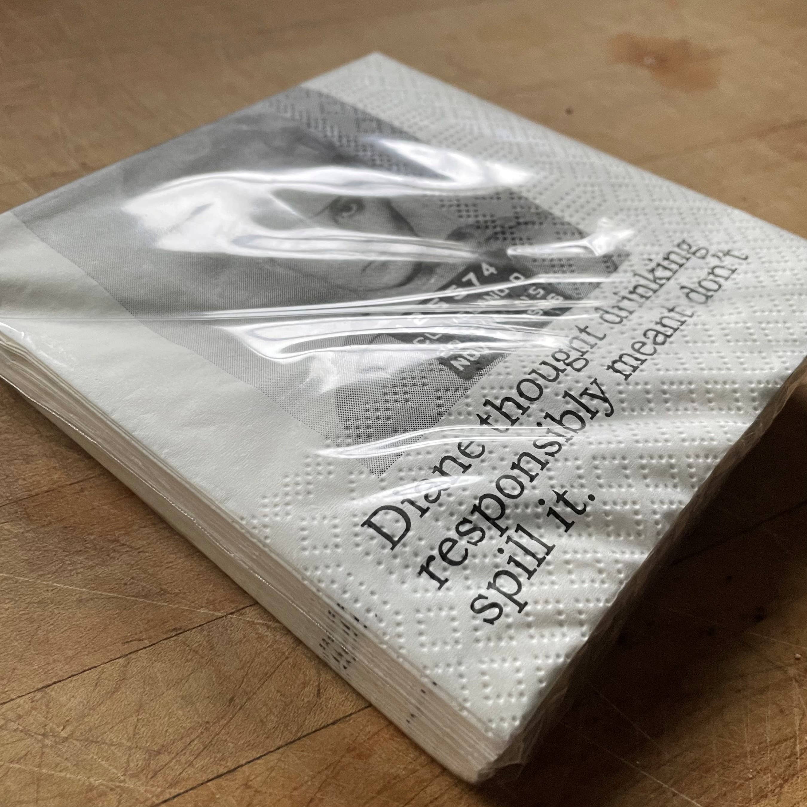 The 3 Sisters Design Co. - Big House Cocktail Napkins, Diane thought drinking... - beaudega