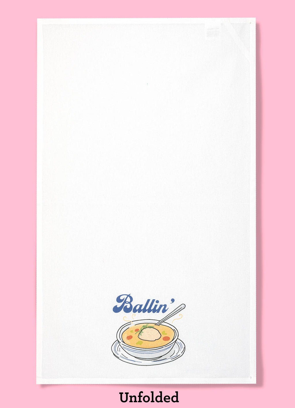 Bad Grandma Designs - Ballin Hanukkah Matzo ball soup  kitchen towel   dishtowel