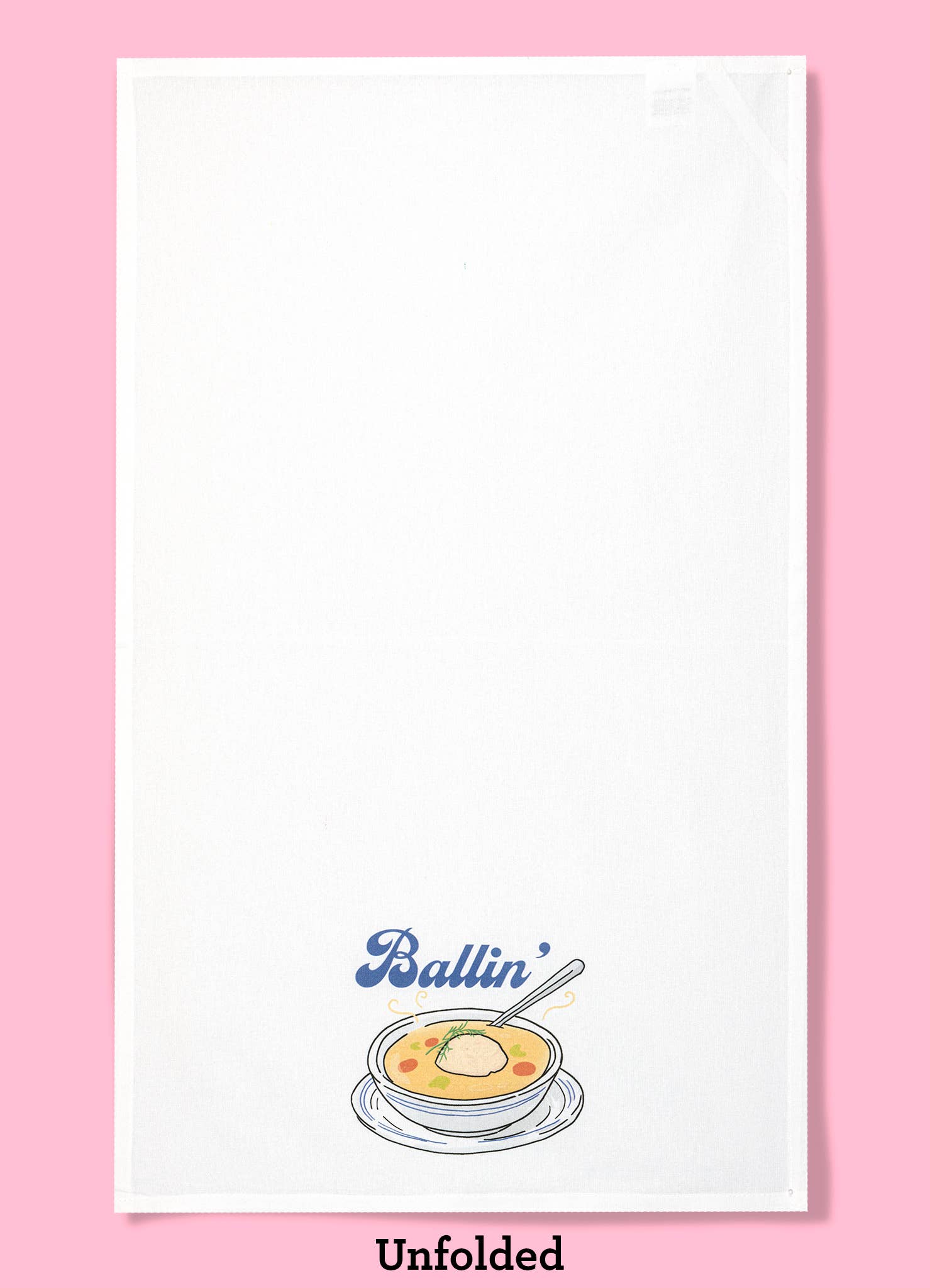 Bad Grandma Designs - Ballin Hanukkah Matzo ball soup  kitchen towel   dishtowel