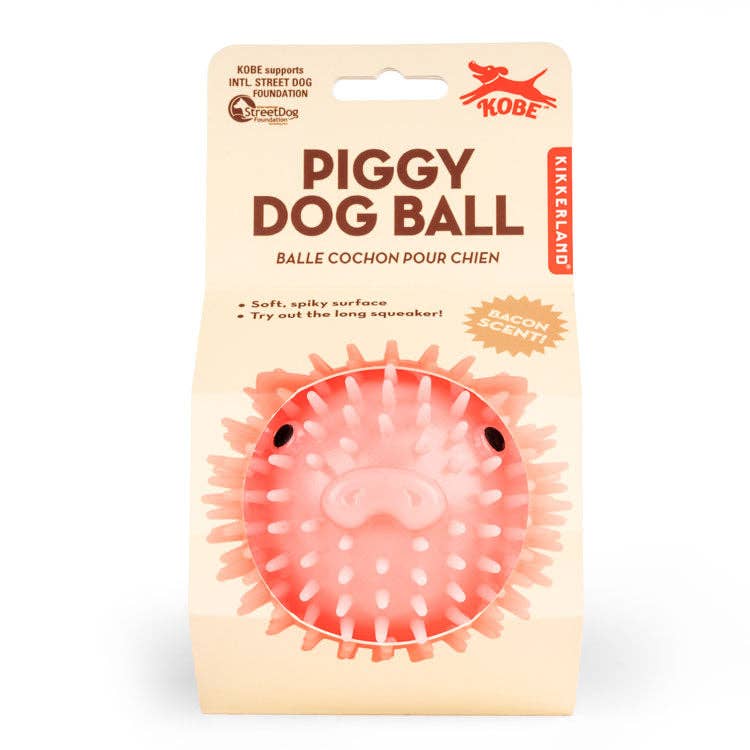Kikkerland Design Inc - Piggy Dog Ball