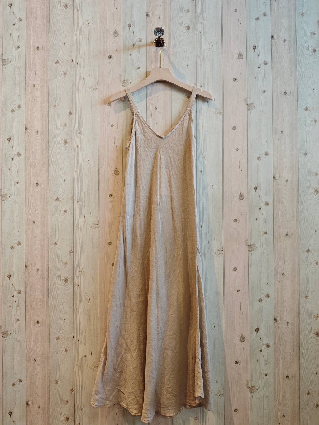 Linen & More - REF 2219 100% LINEN STRAPPY DRESS