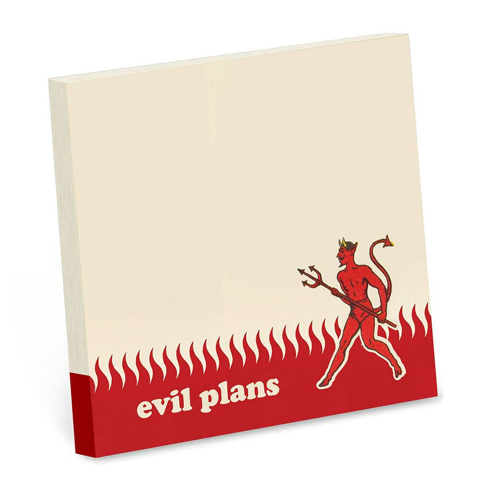 Bad Betty Greeting Co. - Evil Plans - Funny Sarcastic Sticky Note Pad
