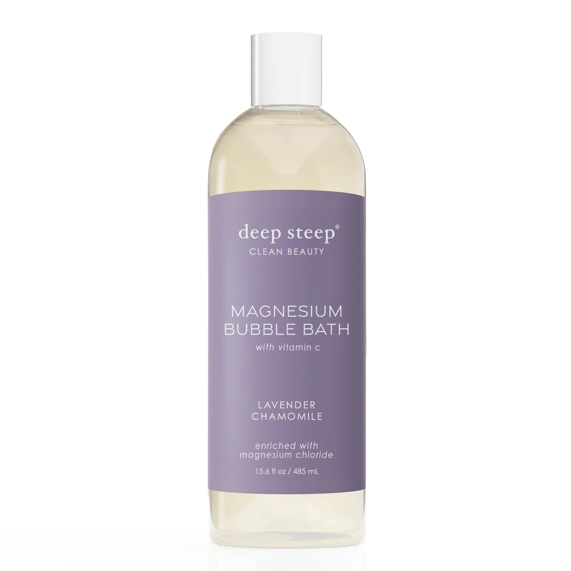 Deep Steep Clean Beauty - Lavender Chamomile Magnesium Bubble Bath with Vitamin C