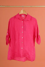 la maison des fibres naturelles - 620090u 100% linen shirt made in Italy