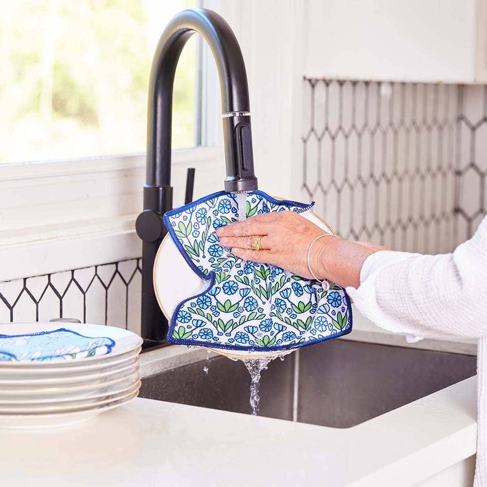 rockflowerpaper - BLAIRE BLUE Dish Cloths, Set of 3