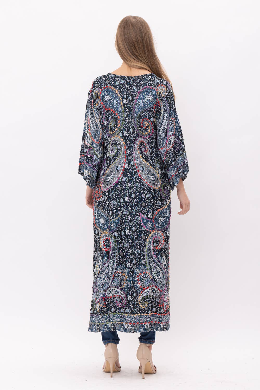 Raj Trading & Imports (USA) Inc. - Sierra Midnight Blue Thick Stitch Duster