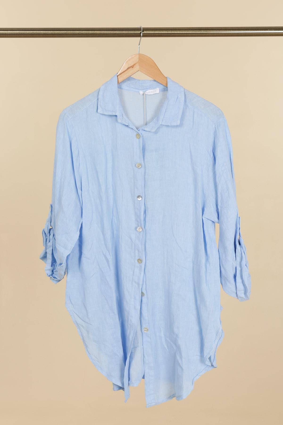 la maison des fibres naturelles - 100% linen shirt 620159