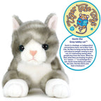 VIAHART Toy Co. - Gavin the Grey Tabby Cat | 13 Inch Stuffed Animal Plush