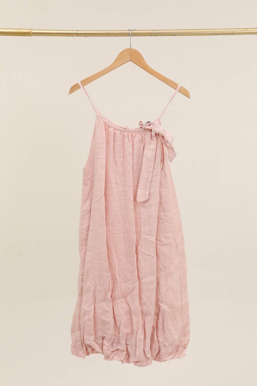 la maison des fibres naturelles - Linen strap dress 72313 100% linen lining 100% cotton