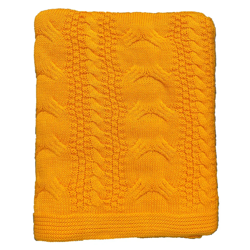 Chloe & Lex - Classic Cableknit Cotton Throw Blankets