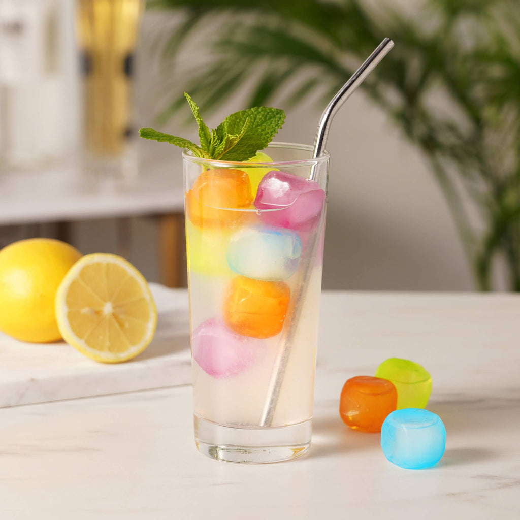 TRUE - Chill Reusable Plastic Ice Cubes - Asst Colors - Pack of 16