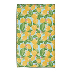 rockflowerpaper - Lemon Blossoms blu Kitchen Tea Towel
