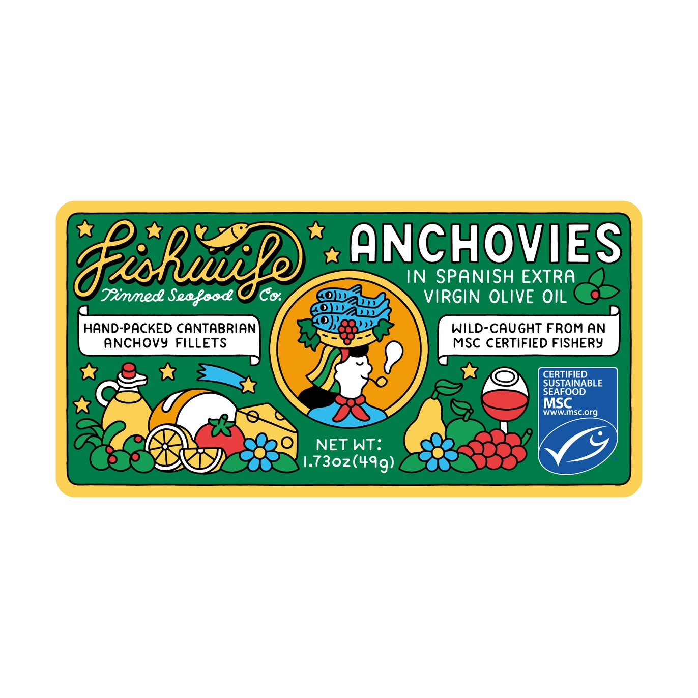 Fishwife - Cantabrian Anchovies in Extra Virgin Olive Oil