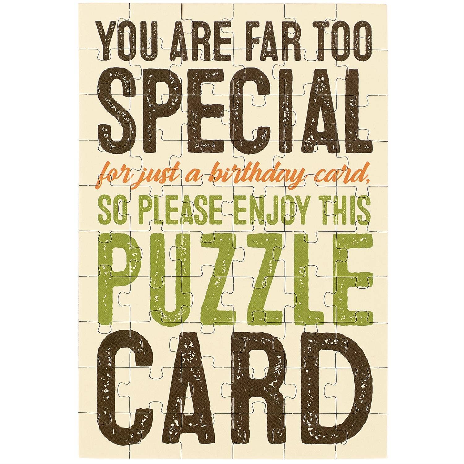 Questionables - Far Too Special Puzzle Card