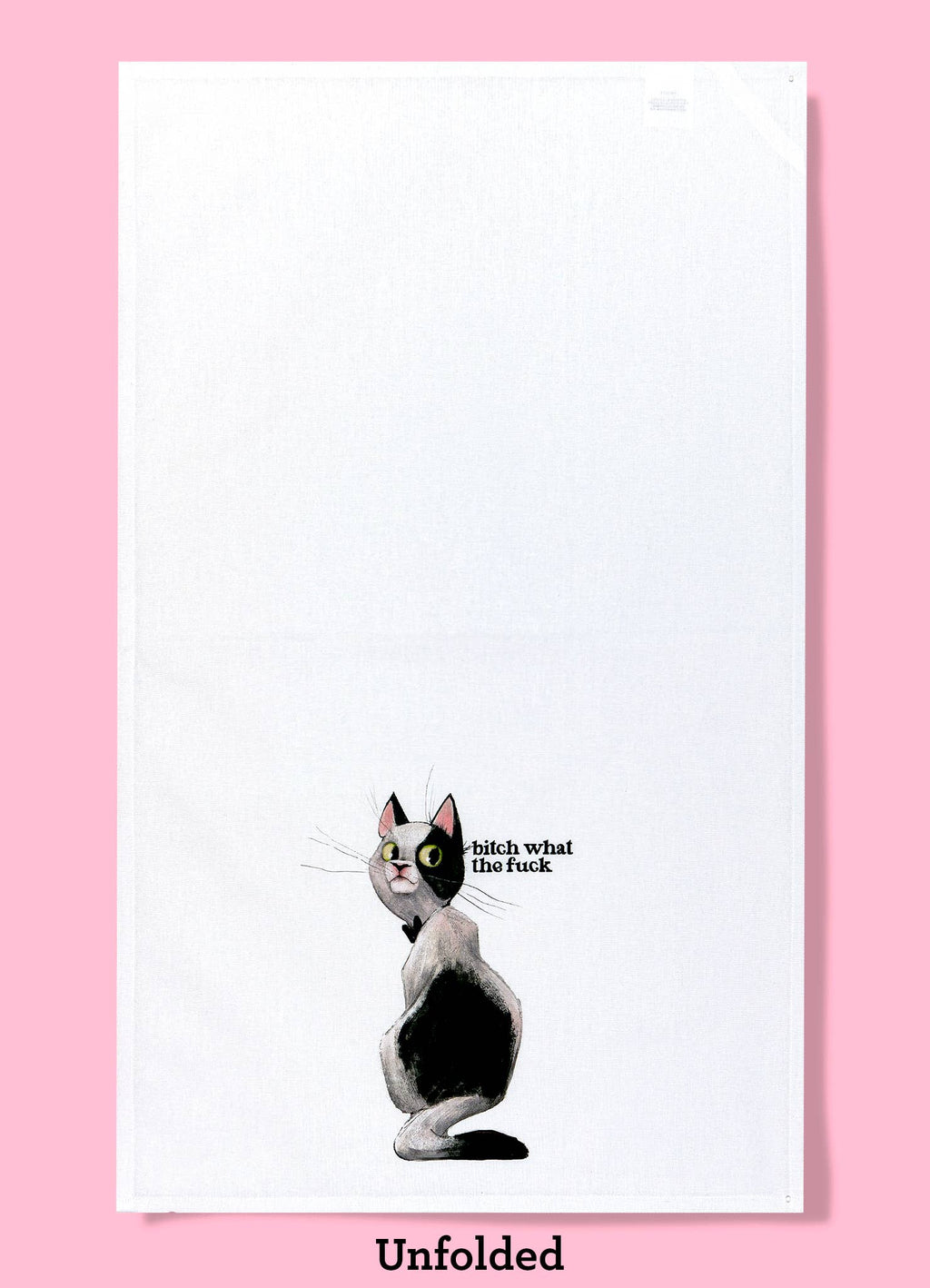 Bad Grandma Designs - Bitch What the Fuck Dishtowel Kitchen Towel