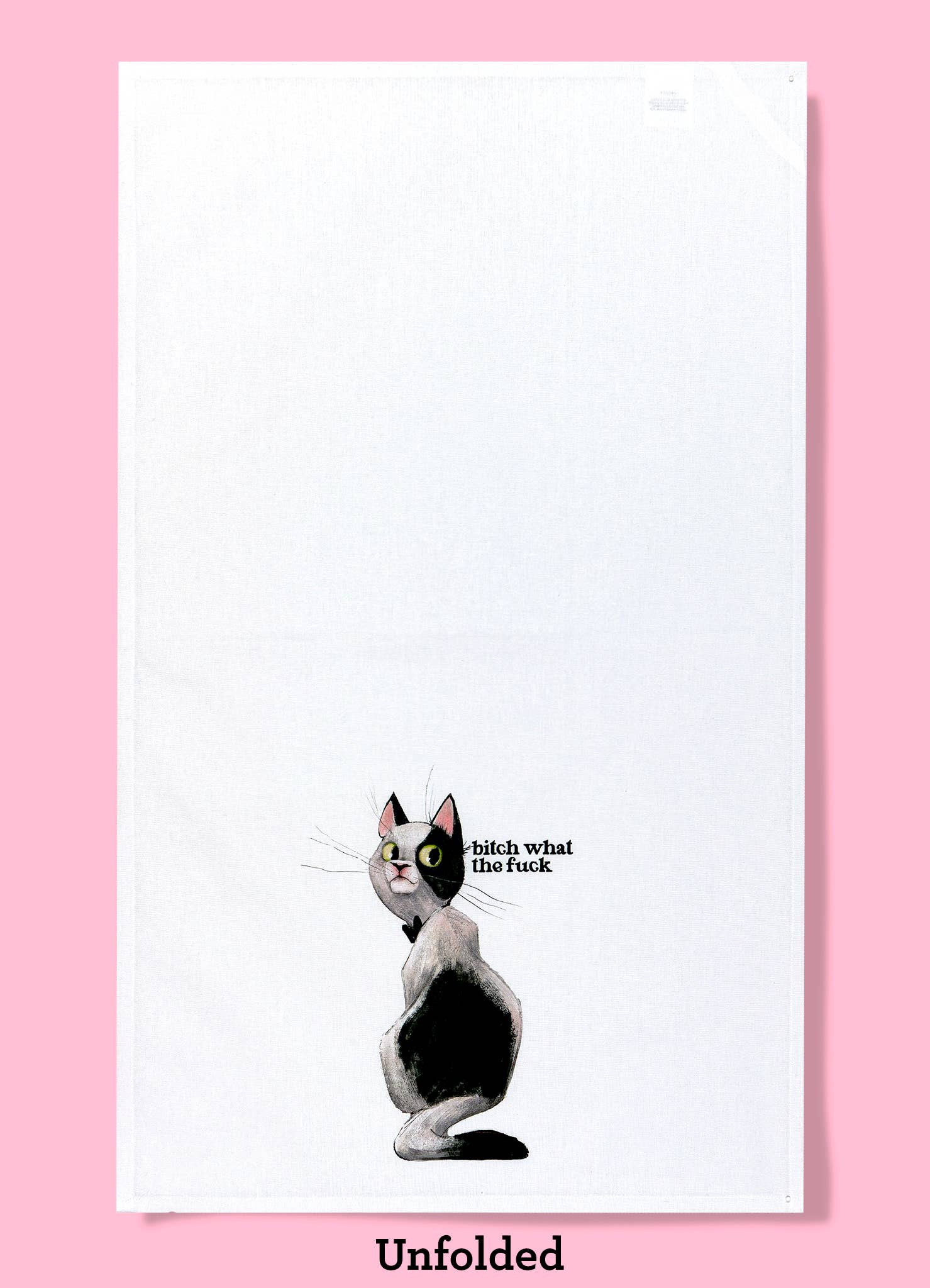 Bad Grandma Designs - Bitch What the Fuck Dishtowel Kitchen Towel