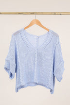la maison des fibres naturelles - Cotton knit sweater 1916 100% LINEN