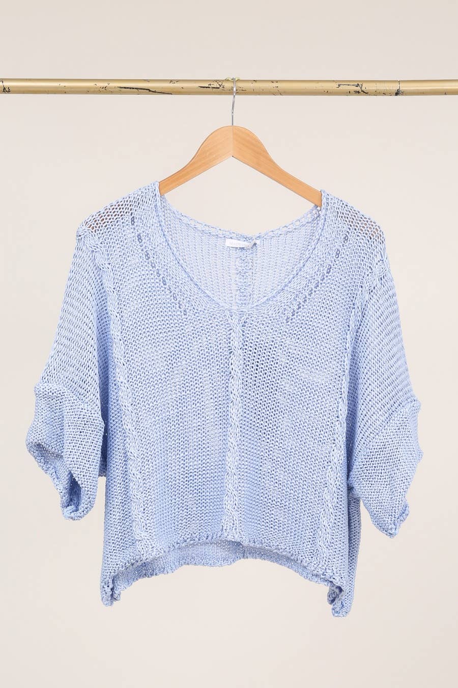 la maison des fibres naturelles - Cotton knit sweater 1916 100% LINEN