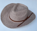 Chloe & Lex - Light Brown Cotton Polyester Frankie Summer Hat for Women