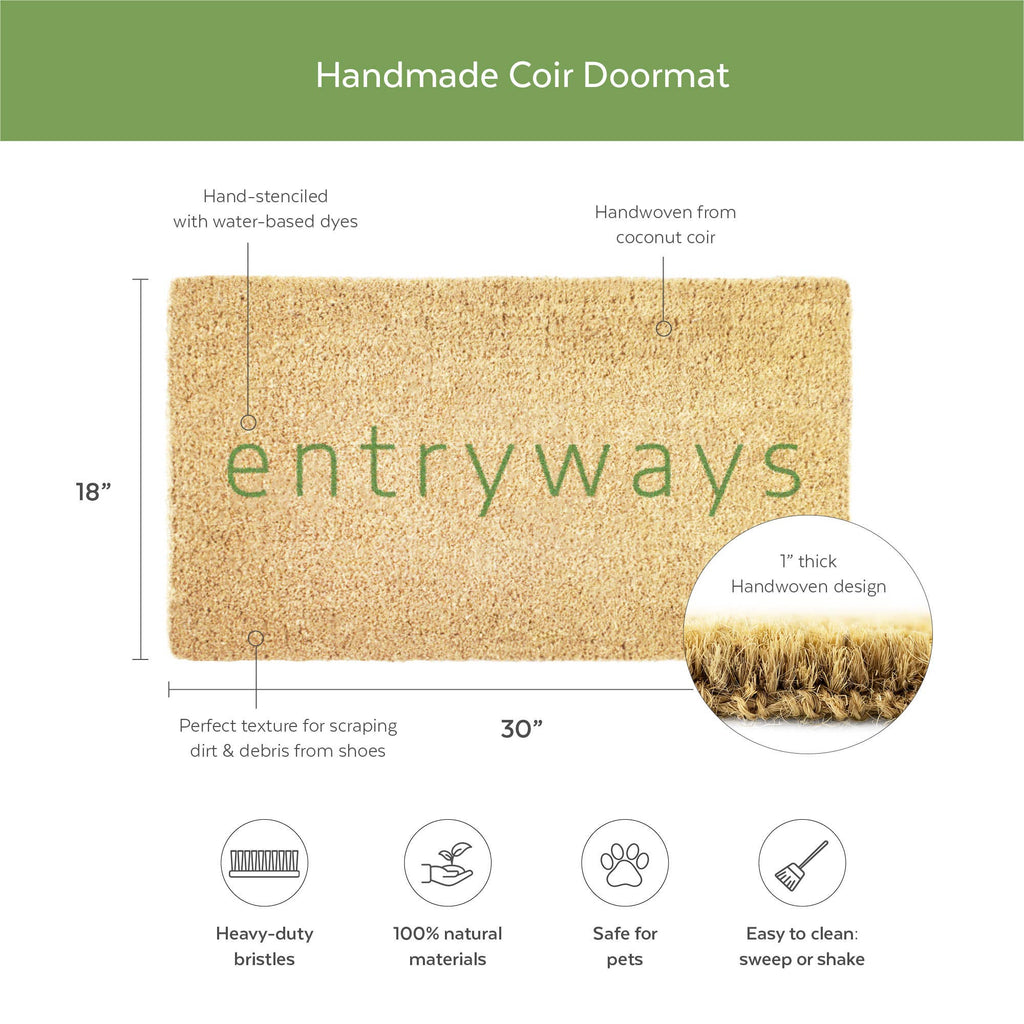 Entryways - King Crab Handwoven Coconut Fiber Doormat