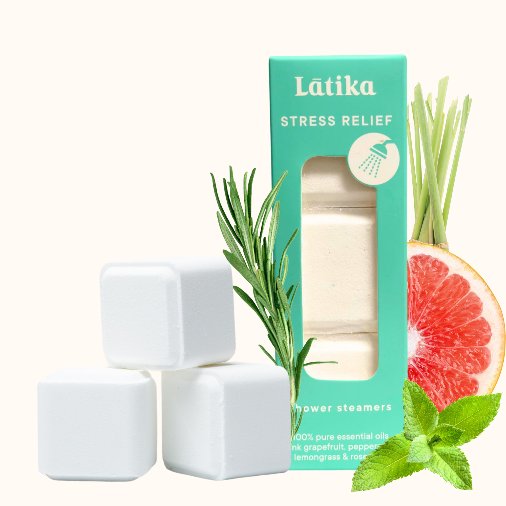 Latika Beauty - Holiday 🎄Stress Relief Shower Steamers 🟦