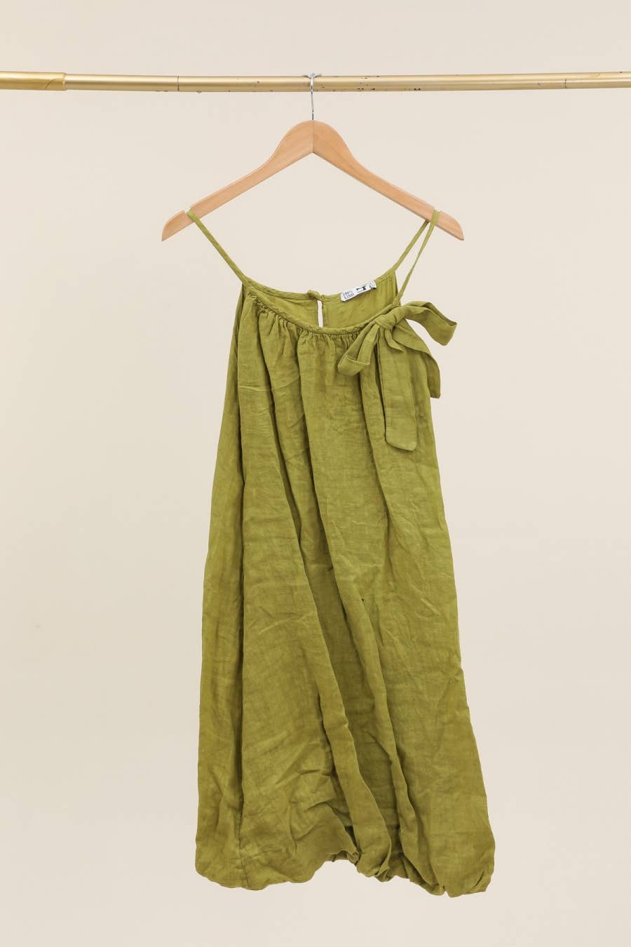 la maison des fibres naturelles - Linen strap dress 72313 100% linen lining 100% cotton