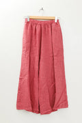 la maison des fibres naturelles - Linen trousers 6272 100% linen: Rose wine