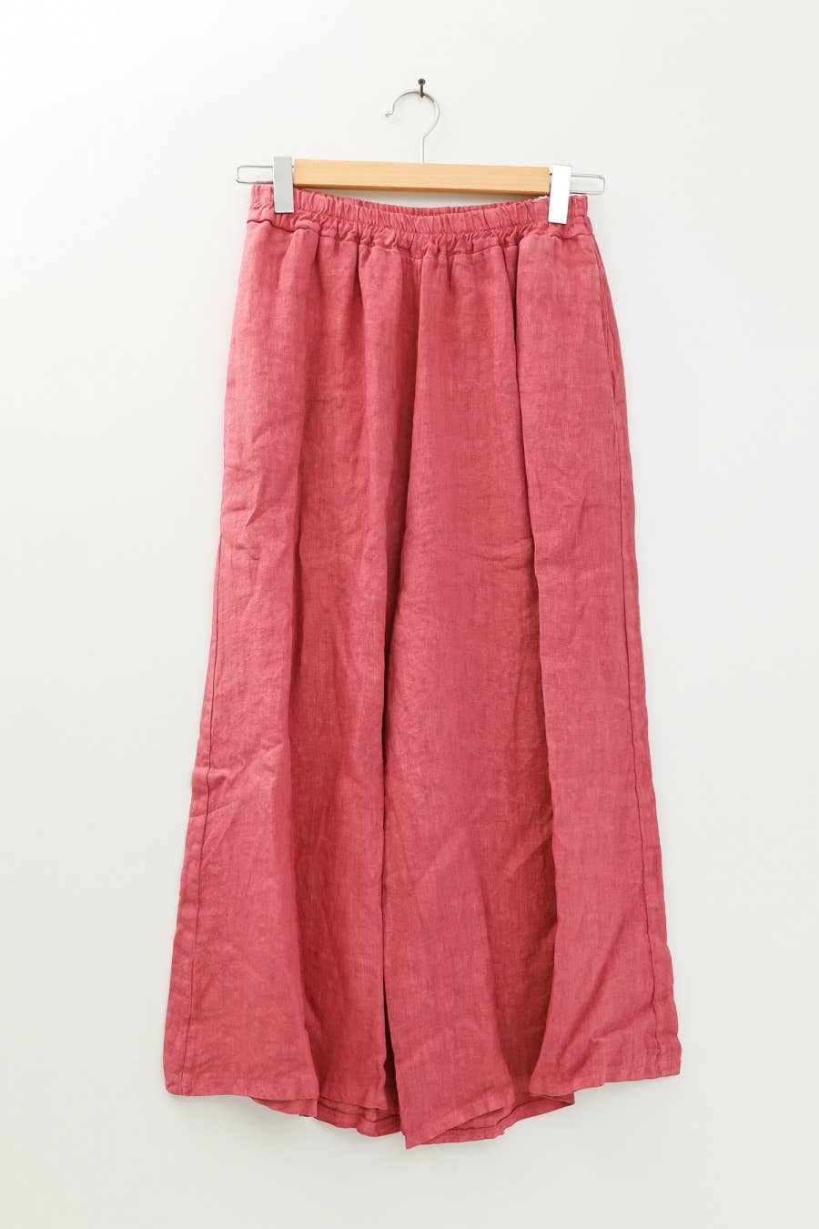 la maison des fibres naturelles - Linen trousers 6272 100% linen: Rose wine