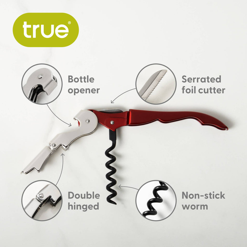 TRUE - Truetap Double-Hinged Corkscrew - ASST COLORS