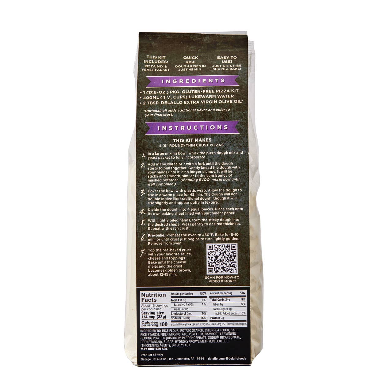 Delallo - Gluten-Free Pizza Dough Mix