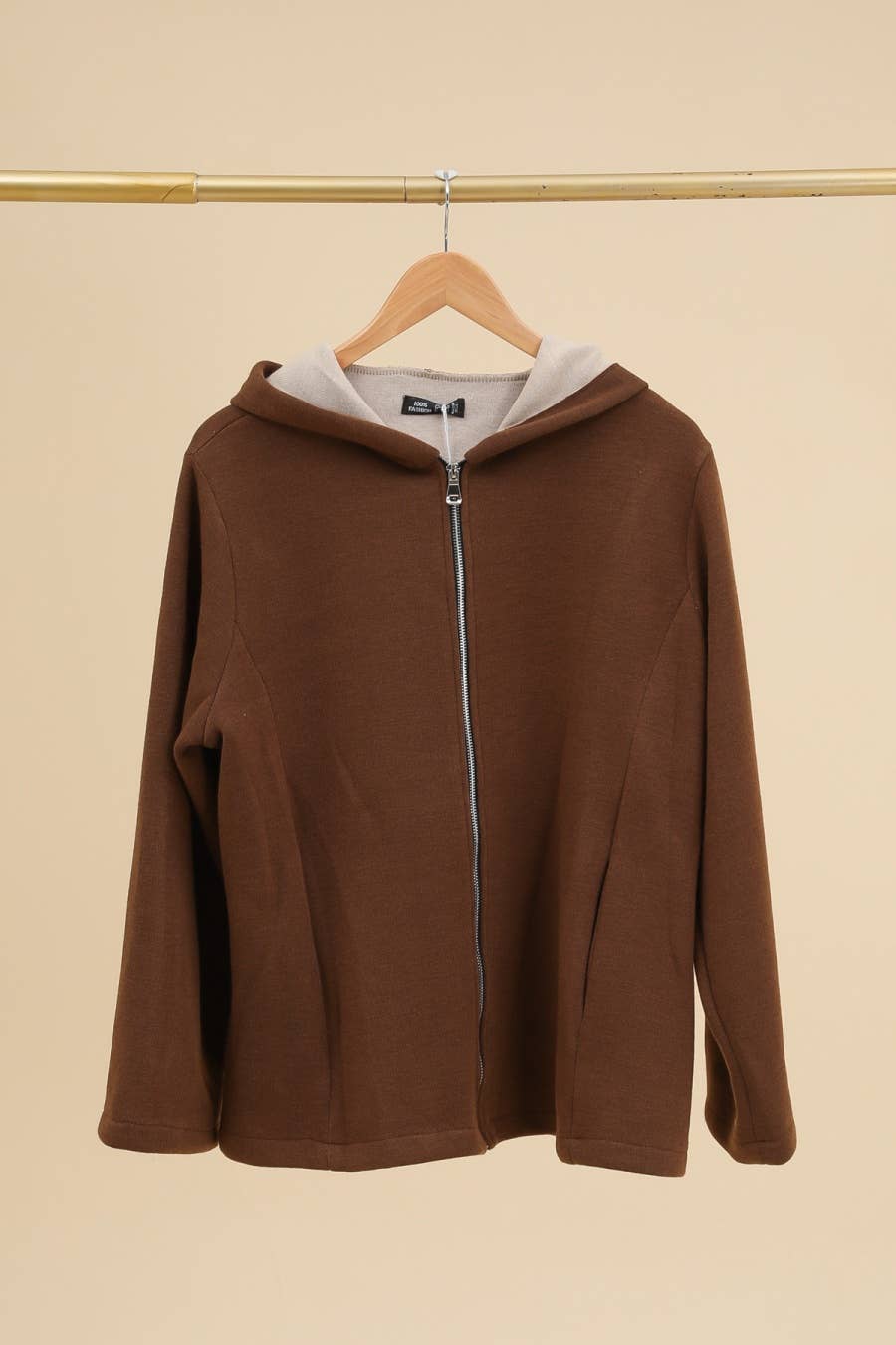 la maison des fibres naturelles - Zip jacket 09568 20% nylon 75% polyester 5% elastic