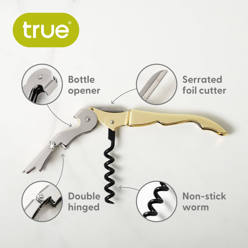 TRUE - Truetap Double-Hinged Corkscrew - ASST COLORS