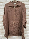 la maison des fibres naturelles - 620090u 100% linen shirt made in Italy