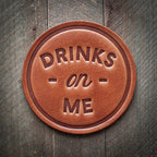 Sugarhouse Leather - Drinks on Me Leather Coaster