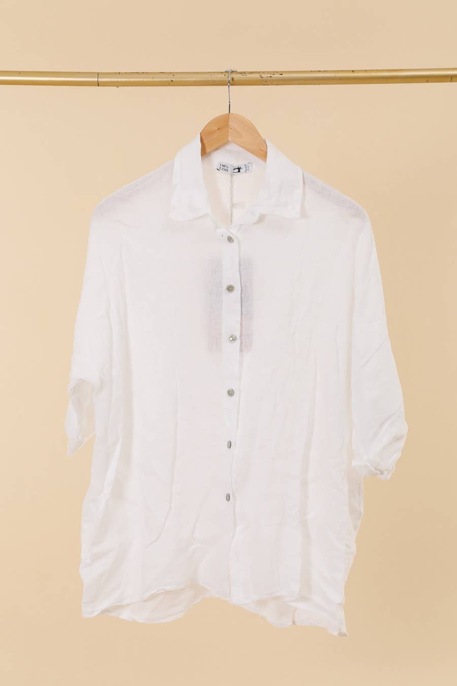 la maison des fibres naturelles - 620090u 100% linen shirt made in Italy