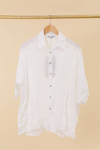 la maison des fibres naturelles - 620090u 100% linen shirt made in Italy