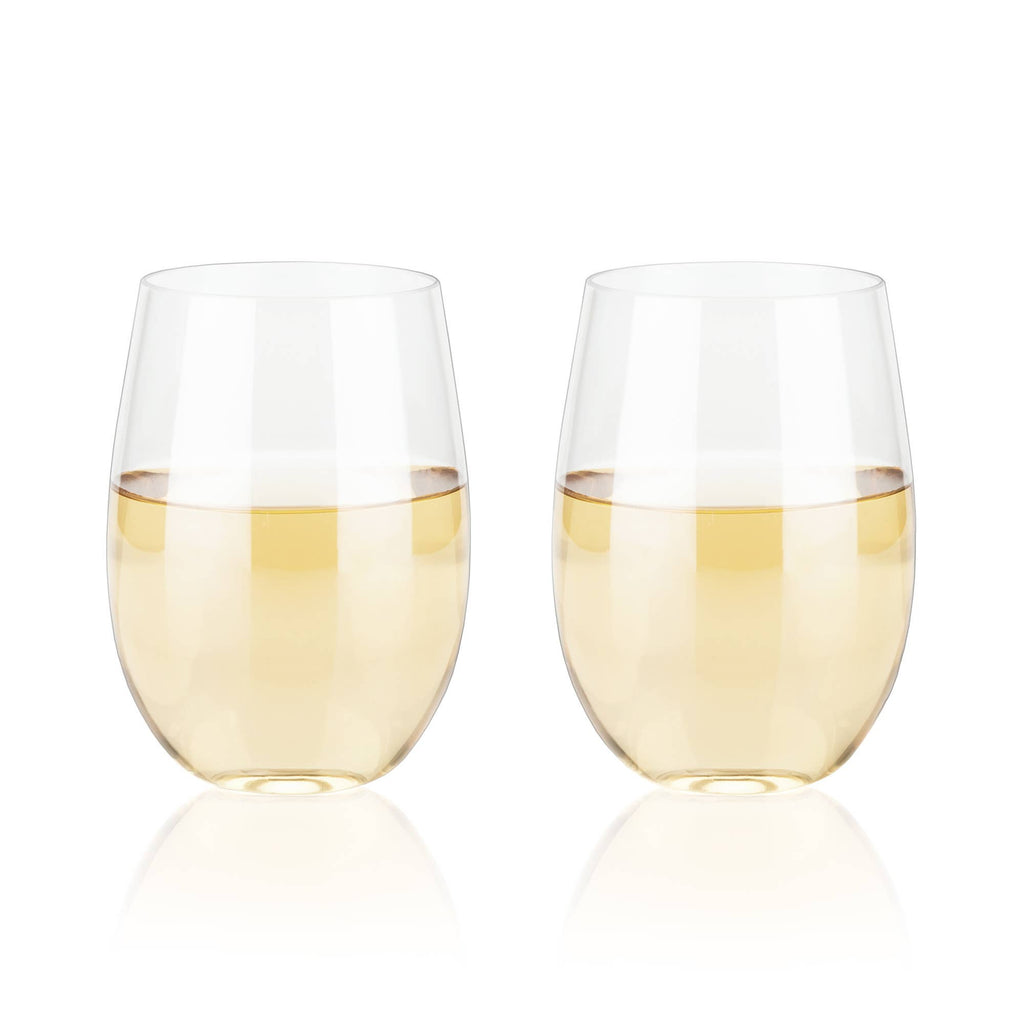 TRUE - Flexi Stemless Plastic Wine Glasses - Set of 2