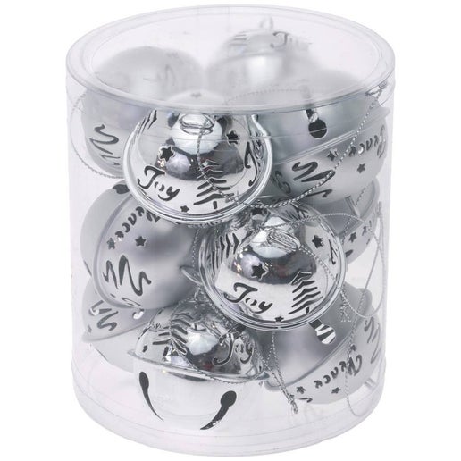 Boston International - Silver Xmas Bell Ornaments