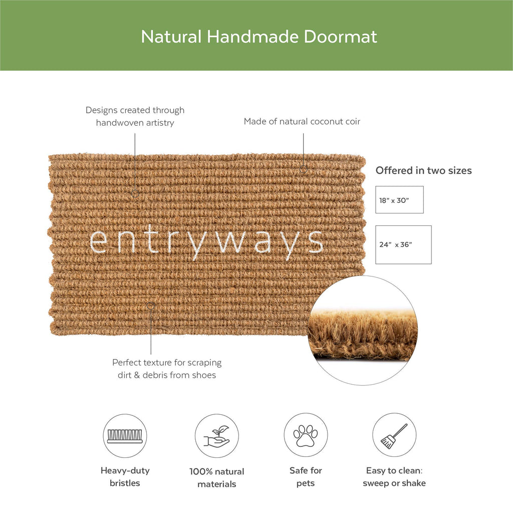 Entryways - Knot-ical Handwoven Coconut Fiber Doormat