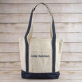 Lazy Sundays Embroidered Canvas Tote Bag