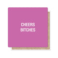 Funatic - About Face Designs - Nice Enough Merch Co - Cheers Bitches Coaster | About Face Designs