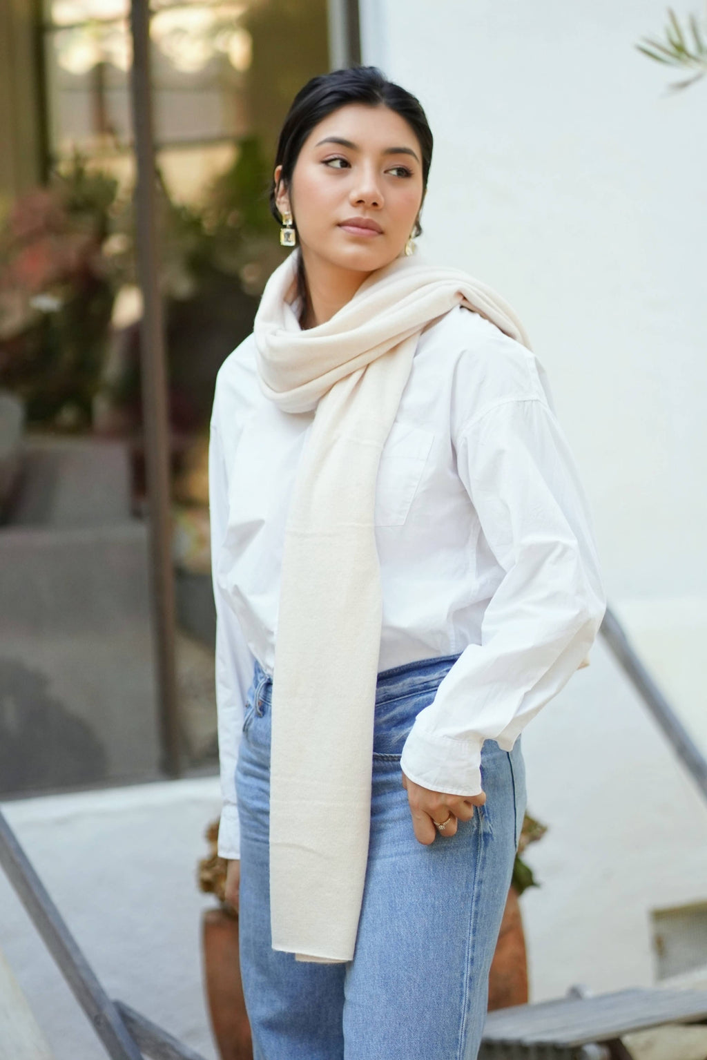 Dolma - Cashmere Scarf/Wrap Ivory