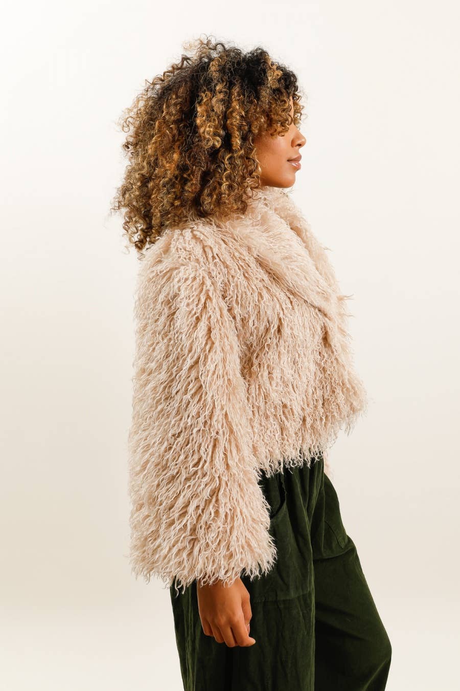 la maison des fibres naturelles - Faux fur effect jacket 60957 100% polyester