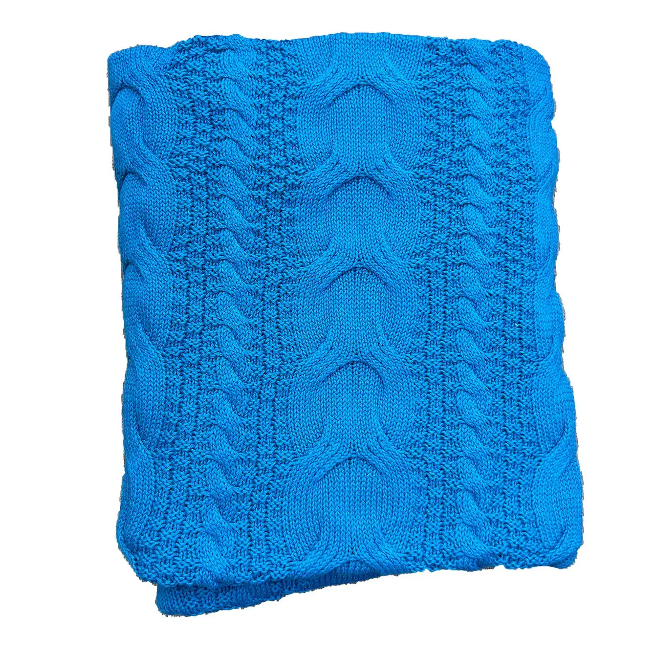 Chloe & Lex - Classic Cableknit Cotton Throw Blankets
