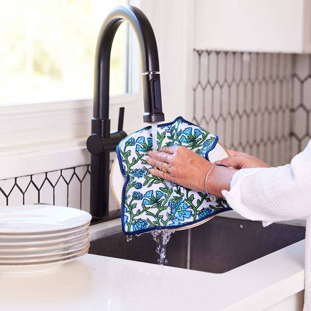 rockflowerpaper - BLAIRE BLUE Dish Cloths, Set of 3