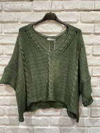 la maison des fibres naturelles - Cotton knit sweater 1916 100% LINEN