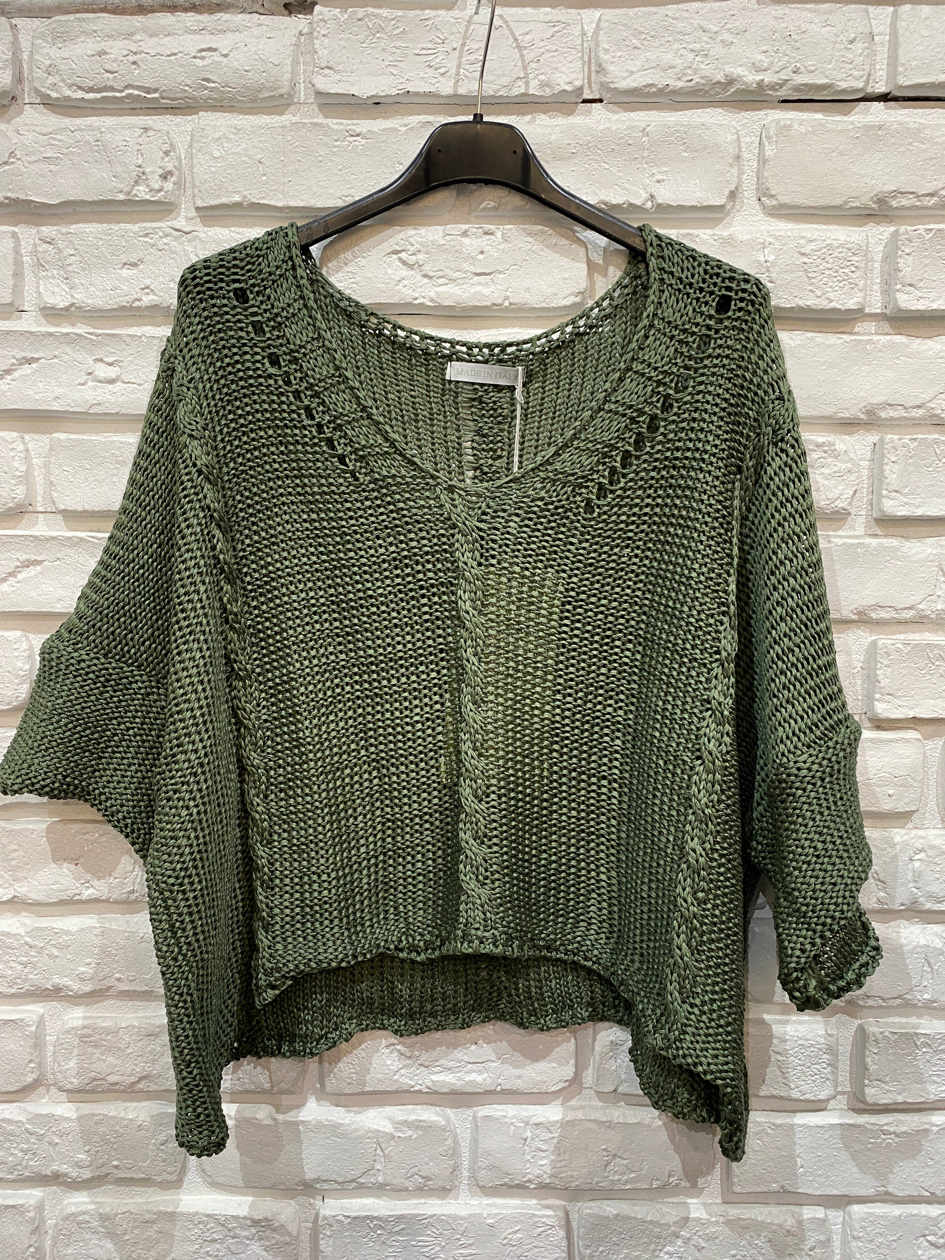 la maison des fibres naturelles - Cotton knit sweater 1916 100% LINEN