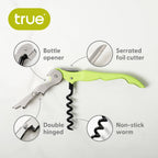 TRUE - Truetap Double-Hinged Corkscrew - ASST COLORS