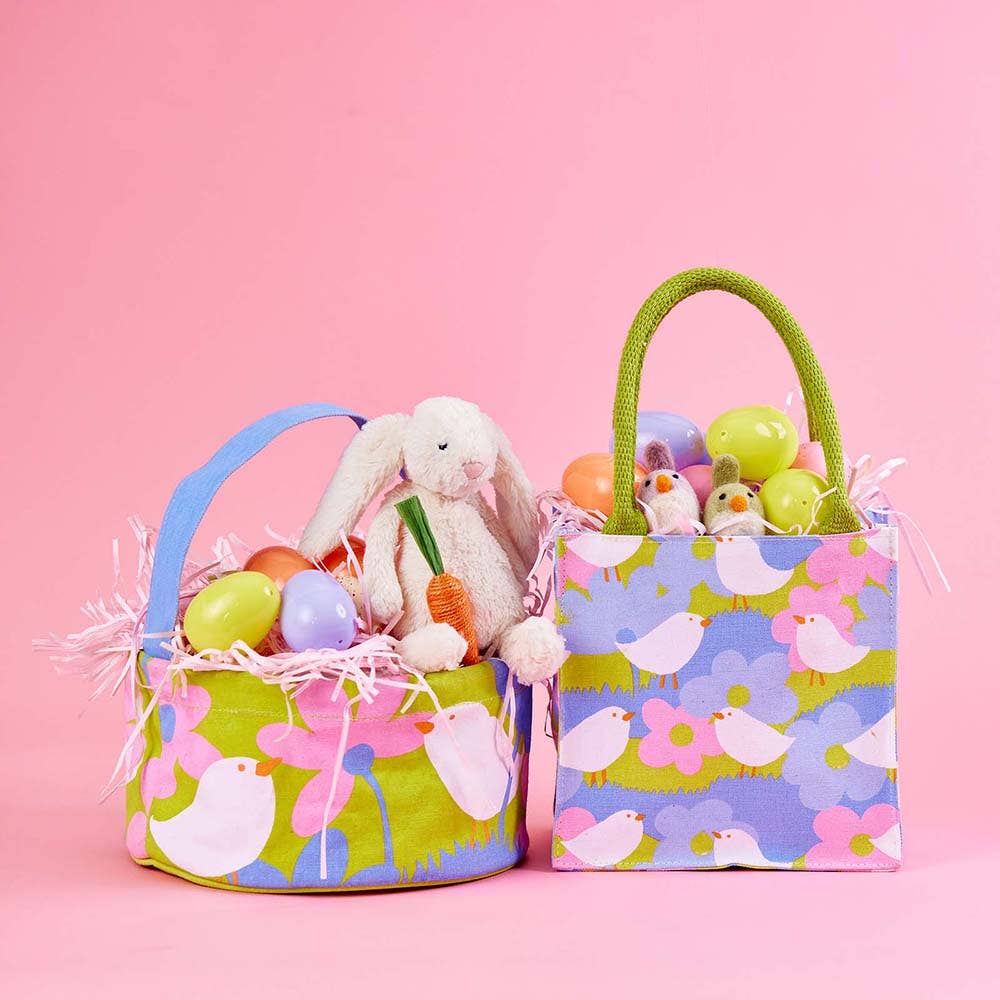 rockflowerpaper - SPRING CHICK Itsy Bitsy Reusable Gift Bag Tote